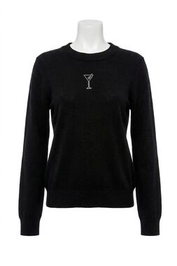 NEW ELAN martini sweater in black